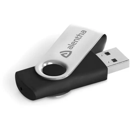 Axis Glint Flash Drive Black Branded